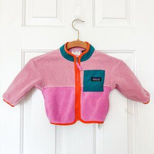 Patagonia Baby Girl Synchilla Jacket Size 6-12 Months